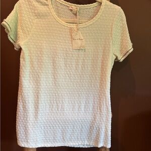 Women's White Textured Top  NWT